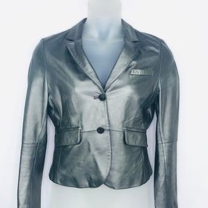 Phillippe Adec Paris Leather Blazer